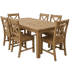 Rustic Farmhouse 6-Seater Dining Set