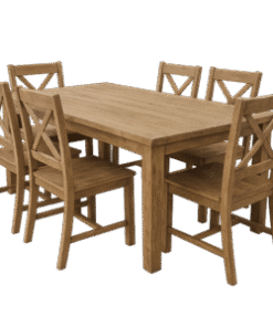 Rustic Farmhouse 6-Seater Dining Set