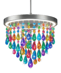 Rainbow Crystal LED Chandelier
